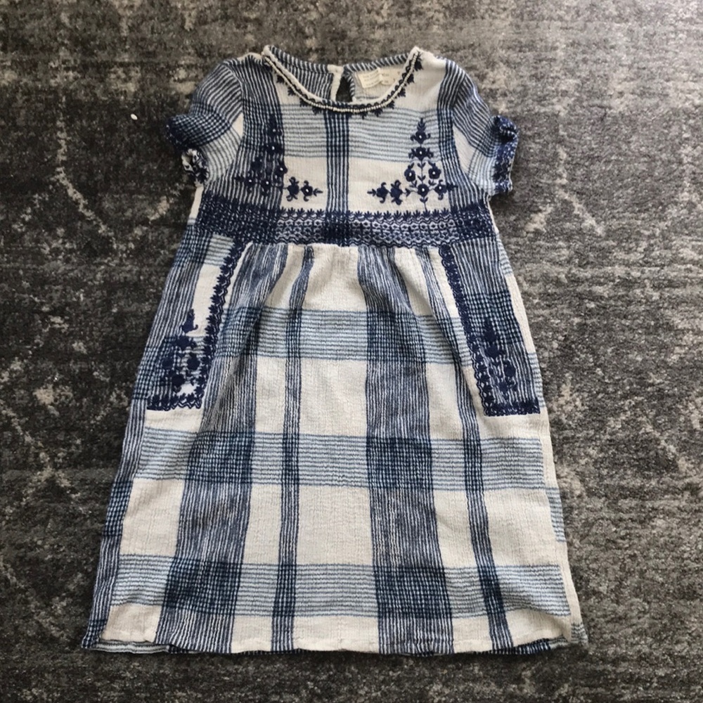 Zara embroidered dress